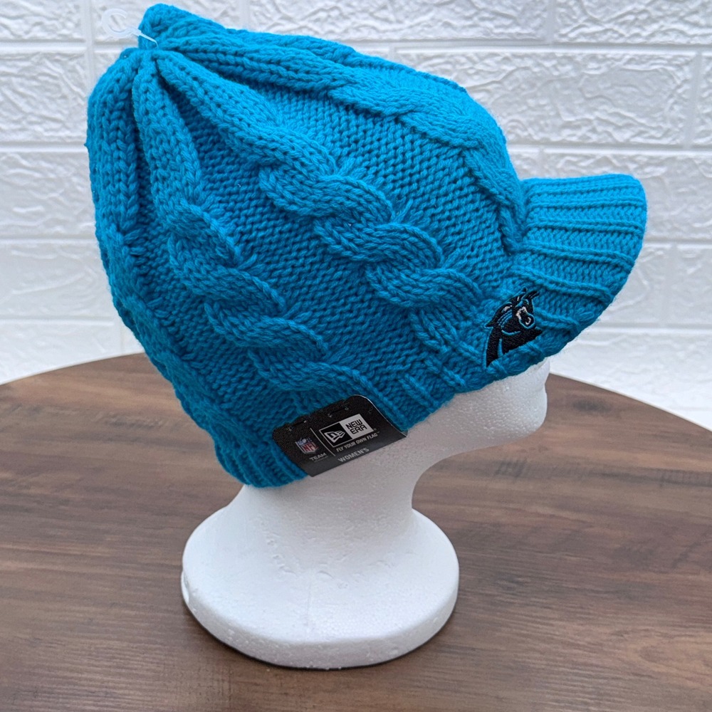 Panthers New Era Arctic Blast Visor Beanie Hat NWT Rare Discontinued Deadstock